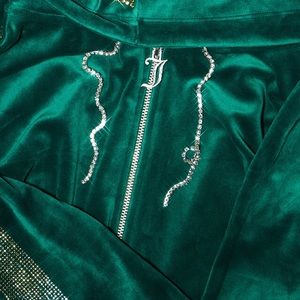 Limited addition juicy couture 25 velour zip up